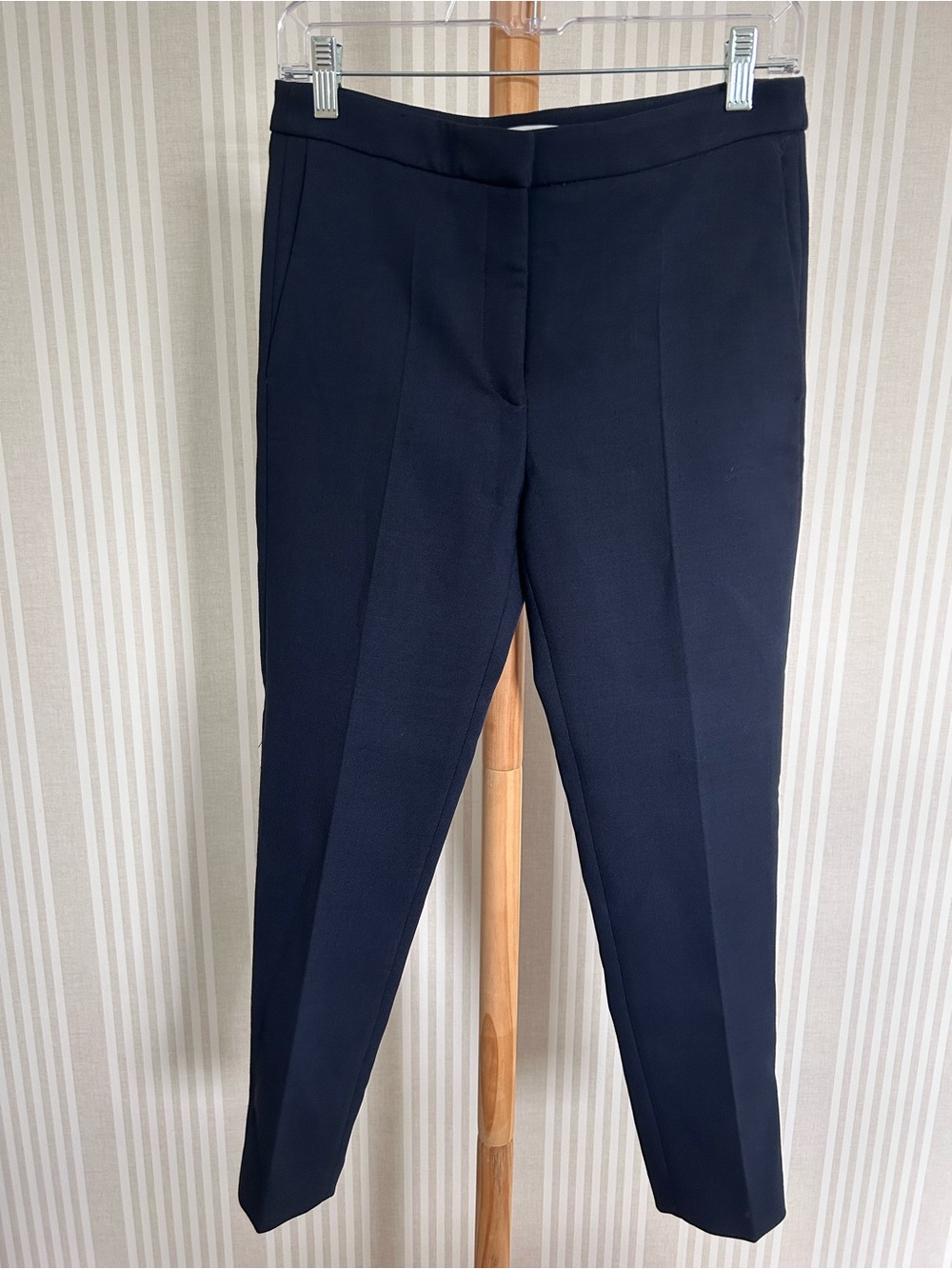 SANDRO Women’s Tailored Slim Ankle Pants  Navy Size 36 NEW - Picture 2 of 12